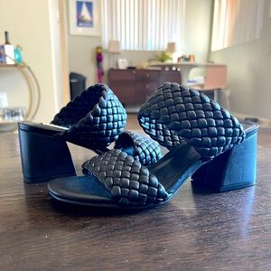 Steve Madden Daphne’s Braided Block Heel in Black Size 7M